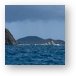 Rock face of Dead Chest Island Metal Print