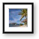 Bitter End beach and Saba Rock Framed Print