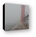 Lighthouse in thick Lake Michigan fog Canvas Print