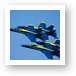 Blue Angels in tight formation Art Print