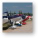 Airplanes lined up at EAA Metal Print