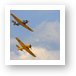 North American T-6 Texans in formation Art Print