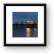Night lights on the pier, Marathon Key Framed Print
