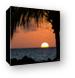 Sunset over Curacao Canvas Print