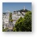 Lombard Street and Coit Tower on Telegraph Hill Metal Print