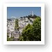 Lombard Street and Coit Tower on Telegraph Hill Art Print
