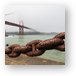 Golden Gate Bridge Chain Metal Print