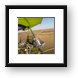 Trike Flying Selfie Framed Print