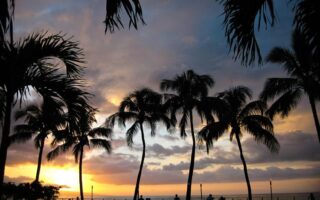 Sunset over Maui