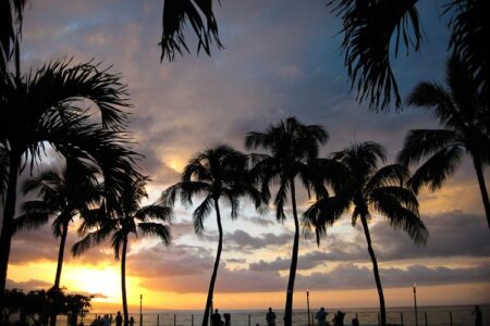 Sunset over Maui