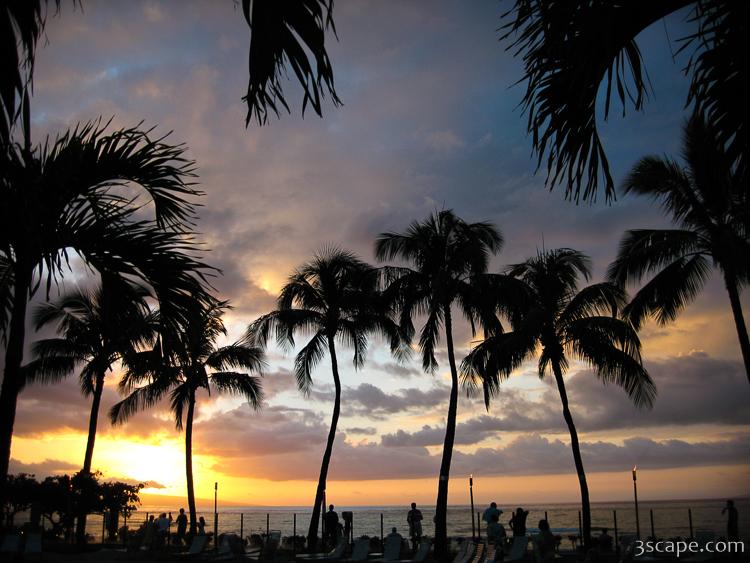 Sunset over Maui