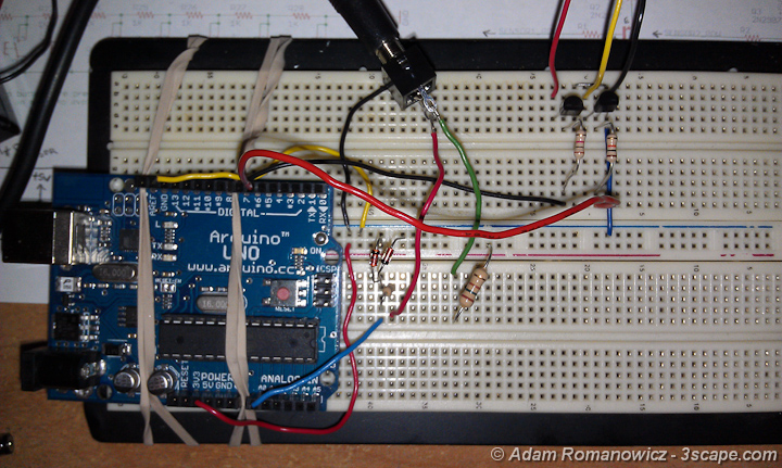 Breadboard with Arduino