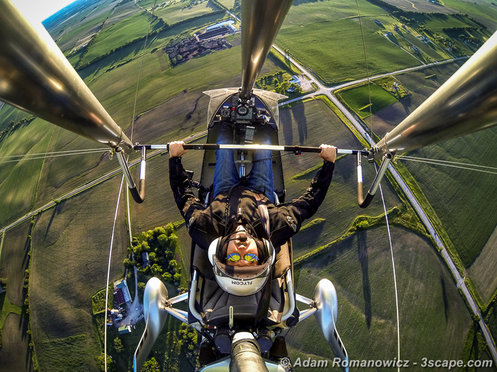 Trike aerial selfie.