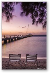 License: Rum Point Beach Chairs at Dusk