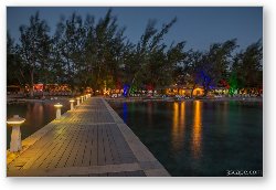 License: Rum Point Pier and Beach at Night