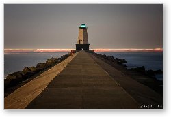 License: Ludington North Breakwater Lighthouse at Night