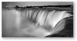 License: Niagara Falls at Dusk Black and White