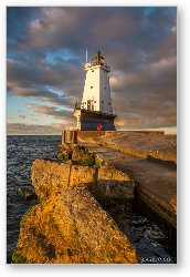 License: Ludington North Breakwater Lighthouse at Sunrise