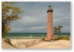 License: Little Sable Point Lighthouse on a Cloudy Day