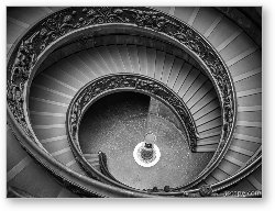 License: Famous Bramante Spiral Staircase Black and White