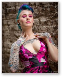 License: Beautiful Tatooed Model Posing