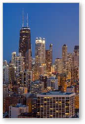 License: Chicago's Streeterville at Dusk Vertical