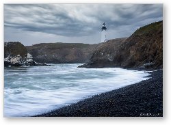 License: Yaquina Head Lighthouse in Stormy Weather
