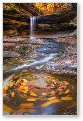 License: Colorful Autumn Waterfall Swirl