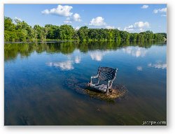 License: Mysterious Chair in the Fox River