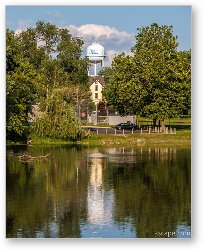 License: South Elgin Water Tower Reflection