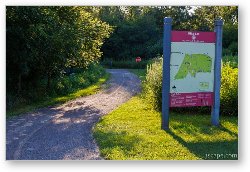 License: Poplar Creek Bike Trail Sign