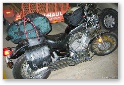 License: Virago 535s, packed and ready to go