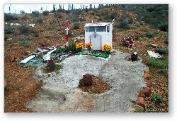 License: Memorials like this were also common along Mexico's highways