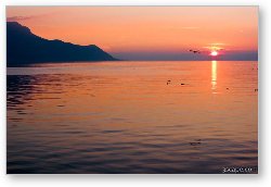 License: Sunset over Lake Geneva