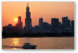 License: Chicago Skyline with boat