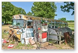License: Old school bus at Richard's Canoe Rental and Campground