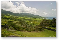 License: View of St. Kitts from Brimstone Hill Fortress