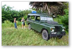 License: Getting ready for the rain forest hike up to the crater of an inactive volcano
