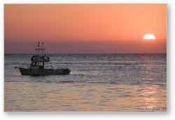License: Sunset and dive boat