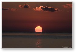 License: Sunset over the Caribbean