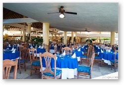 License: The seating area in the main dining hall of the Allegro