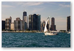 License: Sailboat and Chicago Skyline