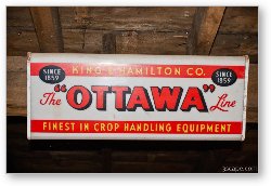 License: The Ottawa Line, old farm equipment sign