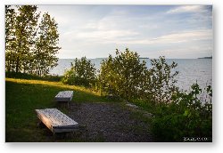 License: Benches looking out on Lake Superior