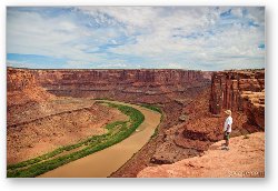 License: Adam looking over the Green River
