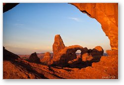 License: North Window and Turret Arch at Sunrise