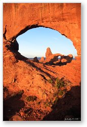 License: North Window and Turret Arch at Sunrise