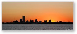 License: The Milwaukee skyline at sunset