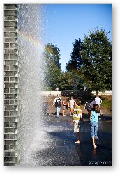 License: Children playing in Crown Fountain