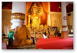 License: Monk inside Wat Phra Singh